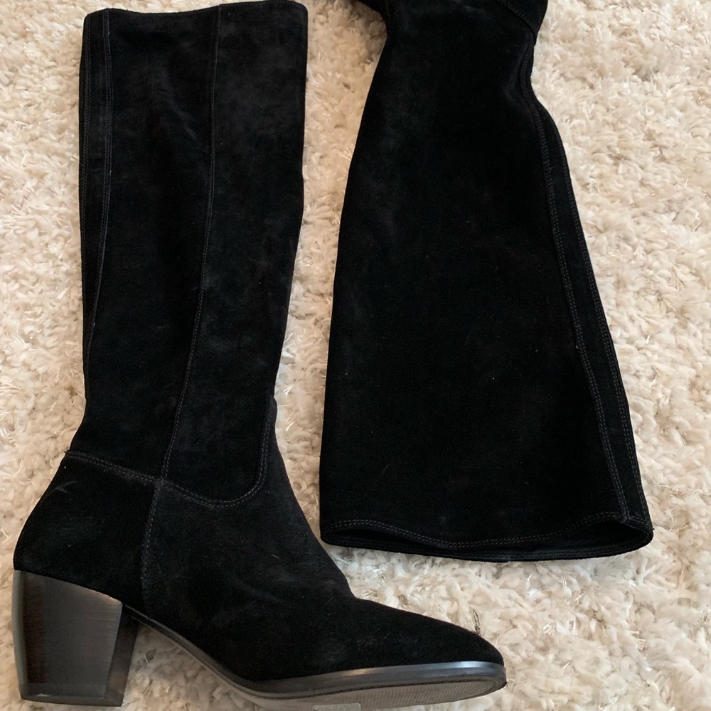 Michael Kors Tall Black Suede Boot